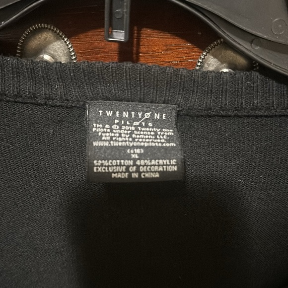 Unisex Black Twenty One Pilot cardigan - Picture 3 of 5